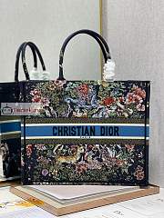 Dior Large Book Tote D-Constellation Embroidery Black M1286 42×18×35cm - 6