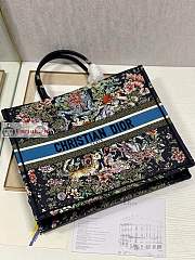 Dior Large Book Tote D-Constellation Embroidery Black M1286 42×18×35cm - 5