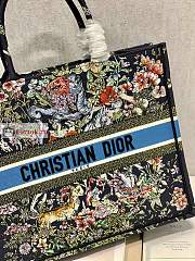 Dior Large Book Tote D-Constellation Embroidery Black M1286 42×18×35cm - 2