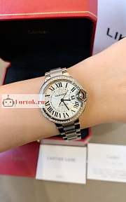 Cartier Balloon Automatic Diamond Silver  - 5