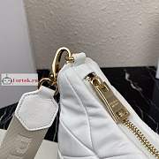 Prada Nappa Shoulder Bag In Leather White 24x17x7cm - 3