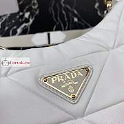 Prada Nappa Shoulder Bag In Leather White 24x17x7cm - 4