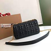 Burberry Small Lola Bag In Quilted Leather Black 23x13x6cm - 6