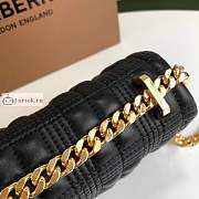 Burberry Small Lola Bag In Quilted Leather Black 23x13x6cm - 3