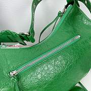 Balenciaga Small Le Cagole Shoulder Bag In Smooth Leather Green 6713071 33x16x8cm - 4