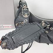 Balenciaga Small Le Cagole Shoulder Bag In Smooth Leather Gray 6713071 33x16x8cm - 3