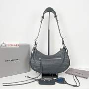 Balenciaga Small Le Cagole Shoulder Bag In Smooth Leather Gray 6713071 33x16x8cm - 2