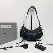 Balenciaga Small Le Cagole Shoulder Bag In Smooth Leather Black 6713071 33x16x8cm - 1