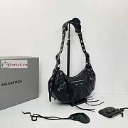 Balenciaga Small Le Cagole Shoulder Bag In Smooth Leather Black 6713071 33x16x8cm - 5