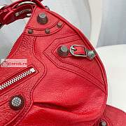 Balenciaga Small Le Cagole Shoulder Bag In Smooth Leather Red 6713071 33x16x8cm - 3