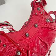 Balenciaga XS Le Cagole Shoulder Bag In Smooth Leather Red 26x16x8cm - 3