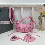 Balenciaga XS Le Cagole Shoulder Bag In Smooth Leather Pink 26x16x8cm - 1