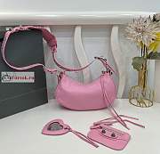 Balenciaga XS Le Cagole Shoulder Bag In Smooth Leather Pink 26x16x8cm - 6