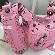 Balenciaga XS Le Cagole Shoulder Bag In Smooth Leather Pink 26x16x8cm - 2