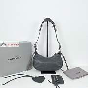 Balenciaga XS Le Cagole Shoulder Bag In Smooth Leather Gray 26x16x8cm - 5