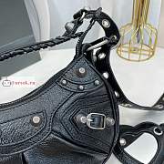 Balenciaga XS Le Cagole Shoulder Bag In Smooth Leather Black 26x16x8cm - 2