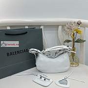 Balenciaga XS Le Cagole Shoulder Bag In Smooth Leather White 26x16x8cm - 6