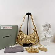 Balenciaga XS Le Cagole Shoulder Bag In Smooth Leather Golden 26x16x8cm - 1