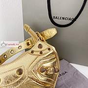 Balenciaga XS Le Cagole Shoulder Bag In Smooth Leather Golden 26x16x8cm - 4