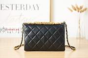Chanel Small Flap Bag With Gold-tone Metal Black AS3241 15x23x7cm - 3