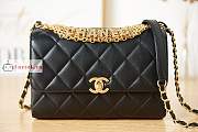 Chanel Small Flap Bag With Gold-tone Metal Black AS3241 15x23x7cm - 2