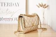 Chanel Small Flap Bag With Gold-tone Metal Shining Gold AS3241 15x23x7cm - 3