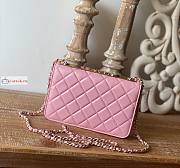 Chanel Wallet On Chain With Gold-tone Chain 22 Pink A80982 19cm - 3