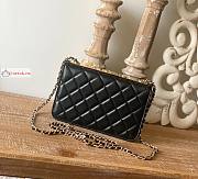 Chanel Wallet On Chain With Gold-tone Chain 22 Black A80982 19cm - 5