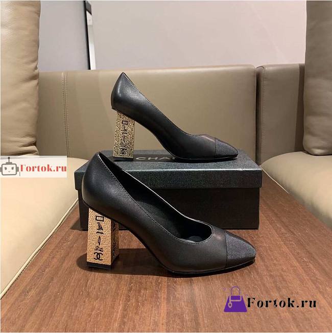 Chanel Egypt Inspires Heel Pumps Black G35534 - 1
