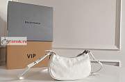 Balenciaga Mini Le Cagole Shoulder Bag In Leather White 20x11x4cm - 6