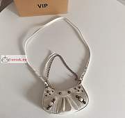 Balenciaga Mini Le Cagole Shoulder Bag In Leather White 20x11x4cm - 2