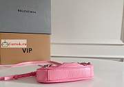 Balenciaga Mini Le Cagole Shoulder Bag In Leather Pink 20x11x4cm - 6
