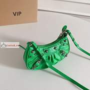 Balenciaga Mini Le Cagole Shoulder Bag In Leather Green 20x11x4cm - 5