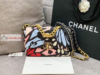 Chanel 19 Printed Canvas Bag AS1160 26cm