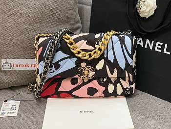 Chanel Large 19 Printed Canvas Bag AS1161 30cm