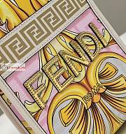 Fendi Mini Sunshine Shopper Fendance Printed White 8BS051 13x6x18cm - 2