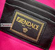 Fendi Mini Brooch Baguette Fendace In Leather Black 8BS066A 20x13x5cm - 5