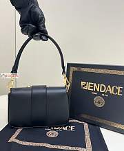 Fendi Mini Brooch Baguette Fendace In Leather Black 8BS066A 20x13x5cm - 4