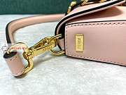Fendi Mini Brooch Baguette Fendace In Leather Pink 8BS066A 20x13x5cm - 2