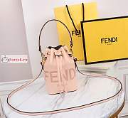 Fendi Mini Mon Tresor Leather Bucket Bag Pink 8BS010 12x18x10cm - 1