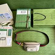 Gucci Belt Bag With Interlocking G White/Beige 682933 23cm - 2
