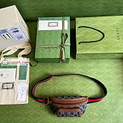 Gucci Belt Bag With Interlocking G Denim/Brown 682933 23cm - 6