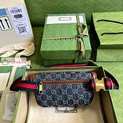 Gucci Belt Bag With Interlocking G Denim/Brown 682933 23cm - 5