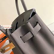 Hermes Birkin In Togo Leather Dark Grey 30cm - 6