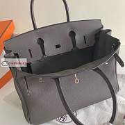 Hermes Birkin In Togo Leather Dark Grey 30cm - 5