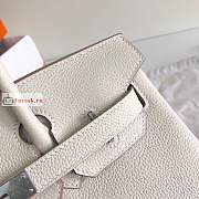 Hermes Birkin In Togo Leather White 30cm - 4