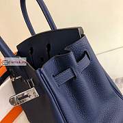 Hermes Birkin In Togo Leather Dark Blue 30cm - 6