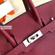 Hermes Birkin In Togo Leather Burgundy 30cm - 2