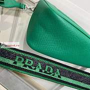 Prada Triangle Bag In Saffiano Leather Green 2VH155 28x18x11cm - 6