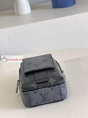 Louis Vuitton Double Phone Pouch Reverse Canvas Black M81321 11x18x8cm - 6
